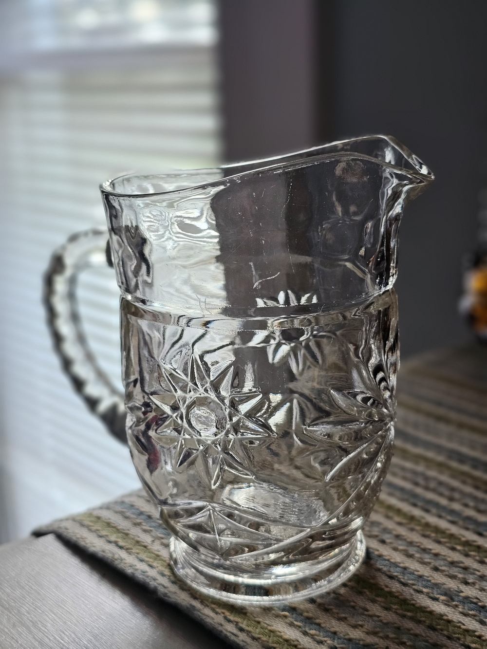 Anchor Hocking Star Of David Pitcher
